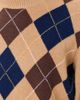 DUNST DUNST Argyle Crew Neck Sweater Camel Beige - 6
