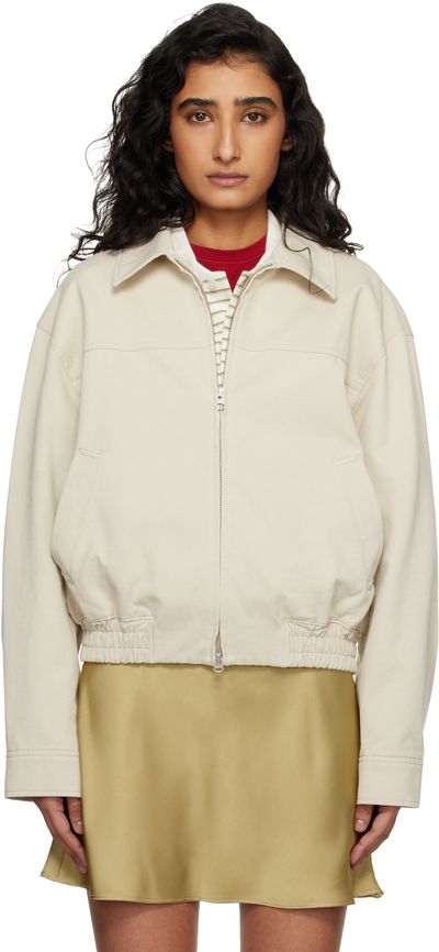 Dunst Dunst Beige Collared Blouson Jacket