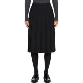 Dunst Dunst Black Pleats Midi Skirt