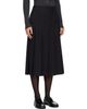 Dunst Dunst Black Pleats Midi Skirt - 2
