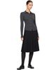 Dunst Dunst Black Pleats Midi Skirt - 4