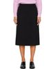 Dunst Dunst Black Pleats Wrap Midi Skirt - 1