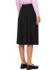Dunst Dunst Black Pleats Wrap Midi Skirt - 3