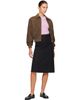 Dunst Dunst Black Pleats Wrap Midi Skirt - 4