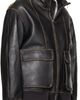 Dunst Dunst Black Stand Collared Leather Jacket - 2