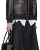 Dunst Dunst Black Stand Collared Leather Jacket - 4
