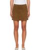Dunst Dunst Brown Alter-Suede Miniskirt - 1
