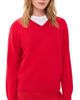 DUNST DUNST Cashmere V Neck Sweater Red - 1