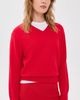 DUNST DUNST Cashmere V Neck Sweater Red - 2