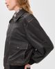 DUNST DUNST Detachable A-2 Leather Jacket Brushed Black - 4
