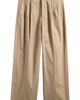 Dunst Dunst Double Pleated Wide Leg Chino Pants - 5