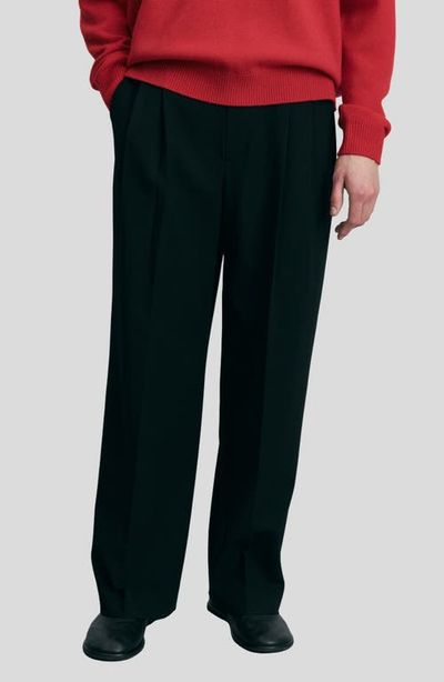 Dunst Dunst Double Pleated Wide Leg Slacks