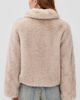 DUNST DUNST Faux Fur Cropped Jacket Greyish Beige - 3