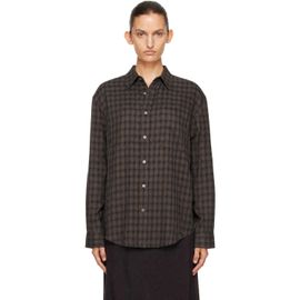 Dunst Dunst Gray Checked Flannel Shirt
