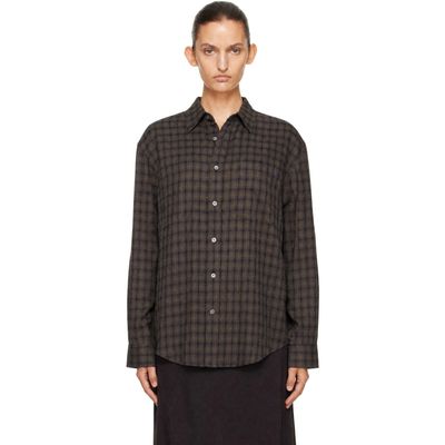 Dunst Dunst Gray Checked Flannel Shirt