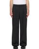 Dunst Dunst Gray Double Pleated Wide Slack Trousers - 1