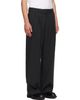 Dunst Dunst Gray Double Pleated Wide Slack Trousers - 2