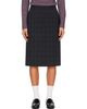 Dunst Dunst Gray Pleats Wrap Midi Skirt - 1