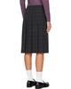 Dunst Dunst Gray Pleats Wrap Midi Skirt - 3