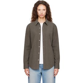 Dunst Dunst Gray Refined Cotton Shirt