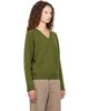 Dunst Dunst Green Cashmere V-Neck Sweater - 2
