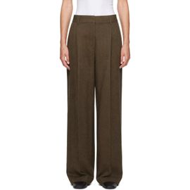 Dunst Dunst Green Double Pleated Wide Chino Trousers