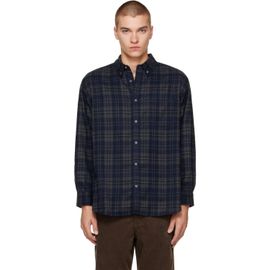 Dunst Dunst Navy Check Flannel Shirt