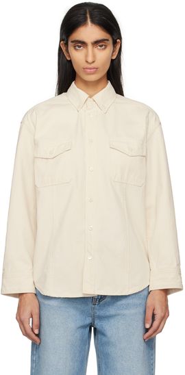 Dunst Dunst Off-White Classic Denim Shirt