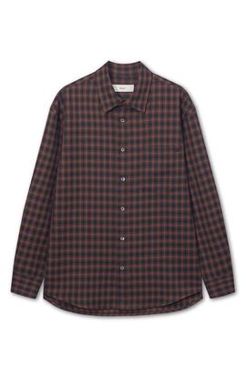 Dunst Dunst Oversize Check Flannel Button-Up Shirt