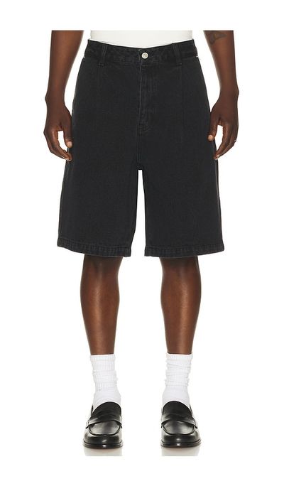 Dunst Dunst Pleated Bermuda Denim Shorts