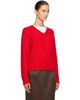 Dunst Dunst Red Cashmere V-Neck Sweater - 2