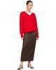 Dunst Dunst Red Cashmere V-Neck Sweater - 4