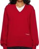 Dunst Dunst Red Soft V-Neck Sweater - 1
