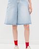 DUNST DUNST Relaxed Bermuda Denim Shorts Light Blue - 3