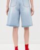 DUNST DUNST Relaxed Bermuda Denim Shorts Light Blue - 4