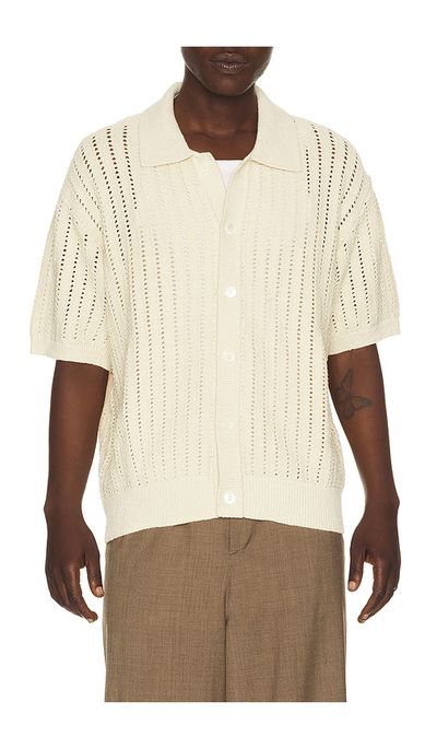 Dunst Dunst Relaxed Collared Cardigan