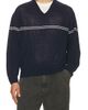 Dunst Dunst Striped V Neck Striped Sweater - 1