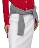 Dunst Dunst White H-Line Laced Midi Skirt - 4