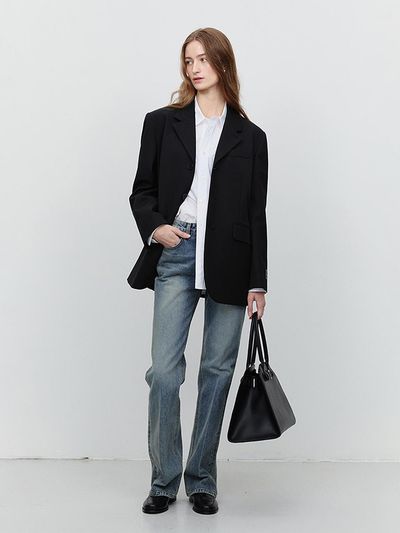 Dunst for WOMEN 70s Semi Flared Vintage Jeans [Light Blue] (UDPA5A209B1)