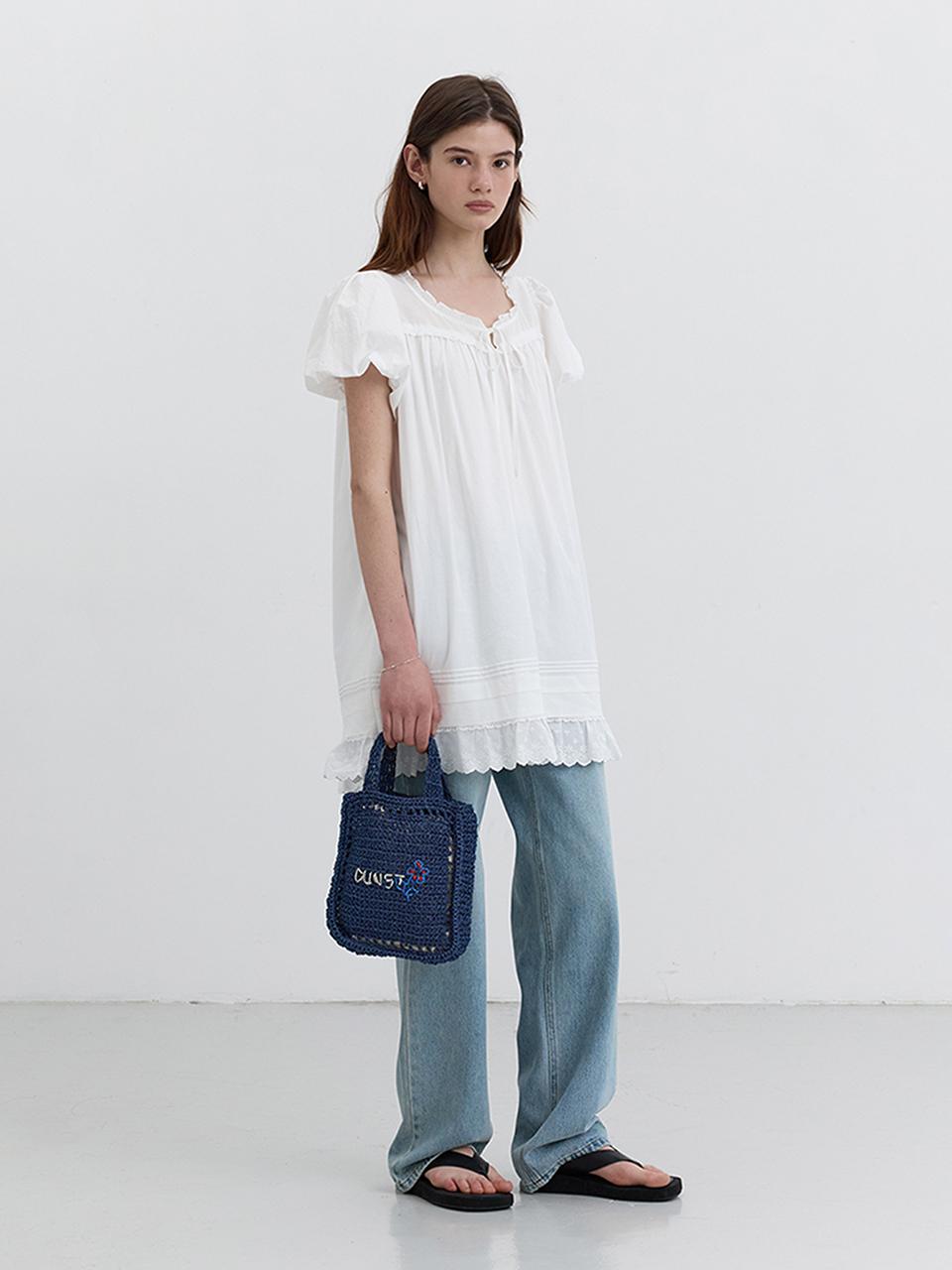 Dunst for WOMEN HAND DRAWING BLOOM MINI BAG [NAVY] (UDBA5E216N2)
