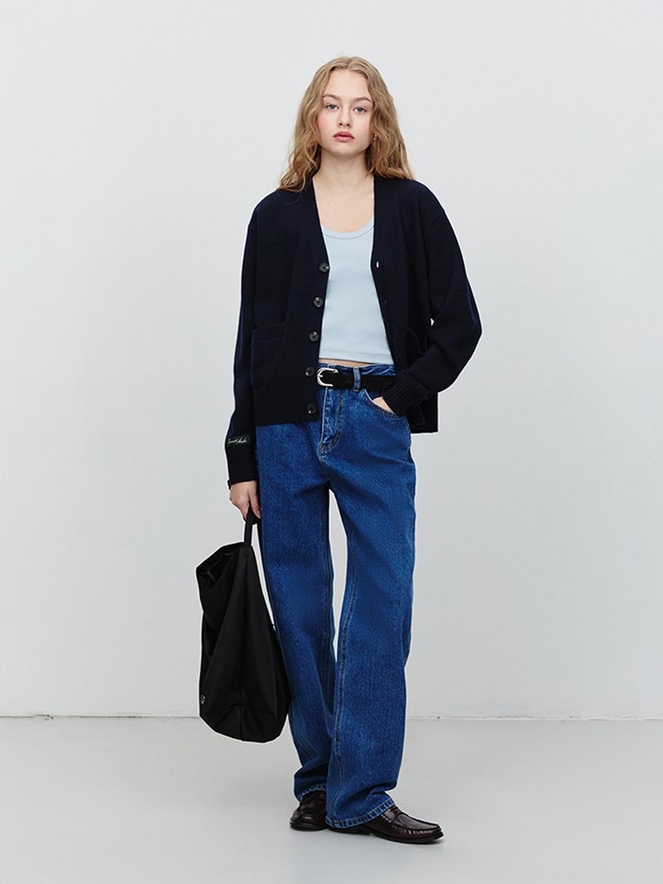 Dunst for WOMEN Loose Long Premium Jeans [Blue] (UDPA5A205B2)