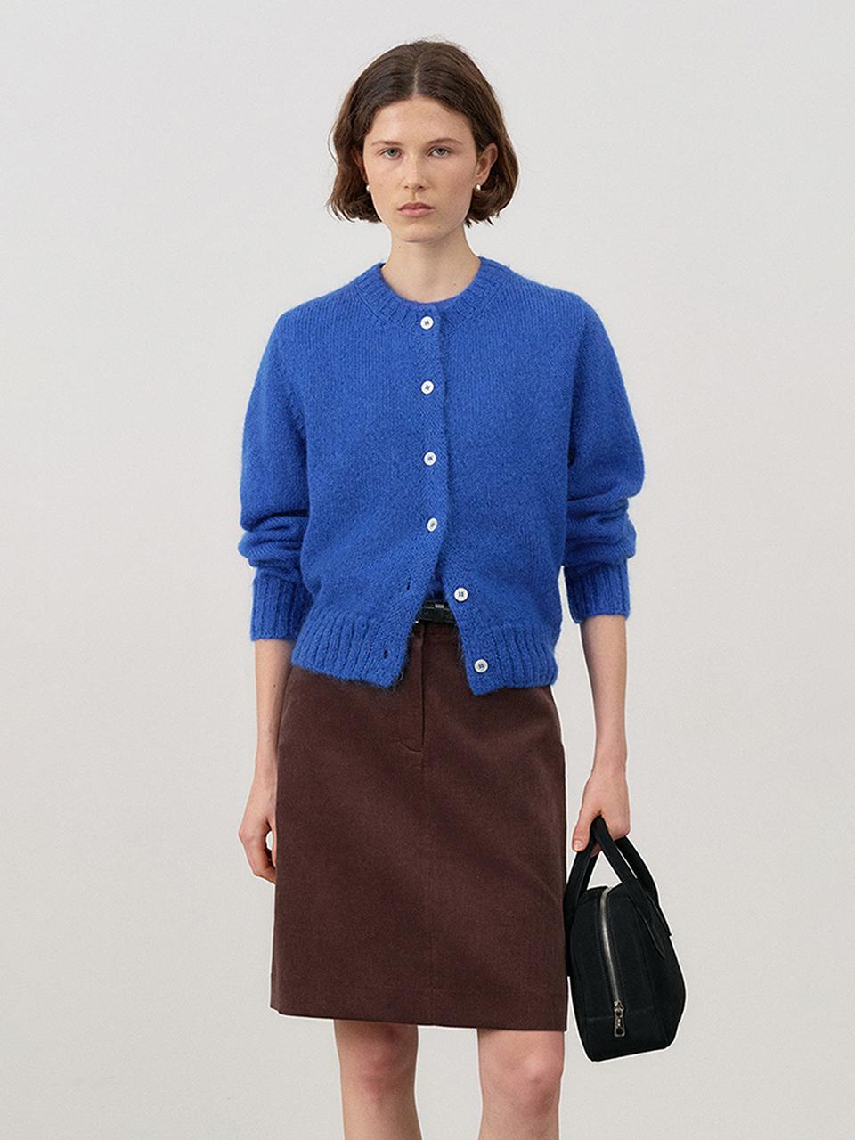 Dunst for WOMEN Semi A-line Corduroy Midi Skirt - Deep Brown