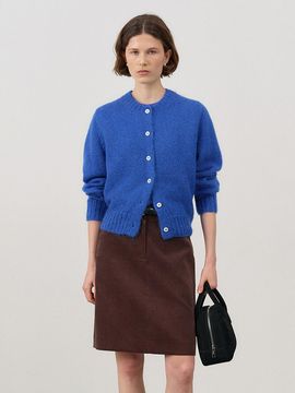 Dunst for WOMEN Semi A-line Corduroy Midi Skirt - Deep Brown
