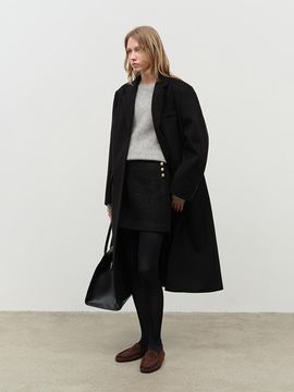 Dunst for WOMEN Wool Mini Skirt - Black