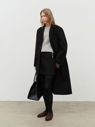 Dunst for WOMEN Wool Mini Skirt - Black