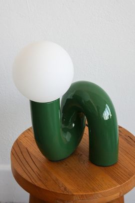 Dupe Dupe Spiral Table Lamp in Green at Urban Outfitters