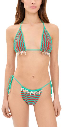Dur Doux Dur Doux Costal Bikini Set Aqua/Coral/Mocha