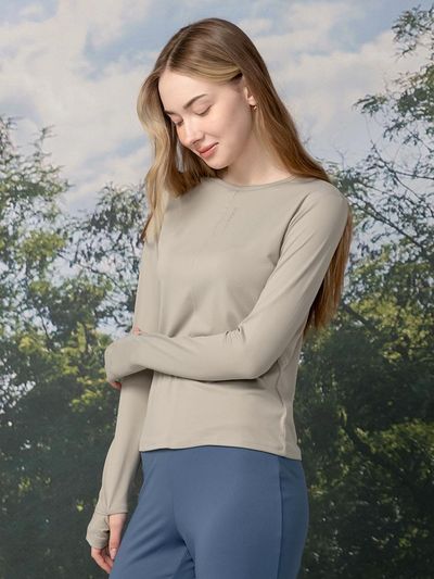 DURAN Back front incision Sports long-sleeved T-shirt 3colors
