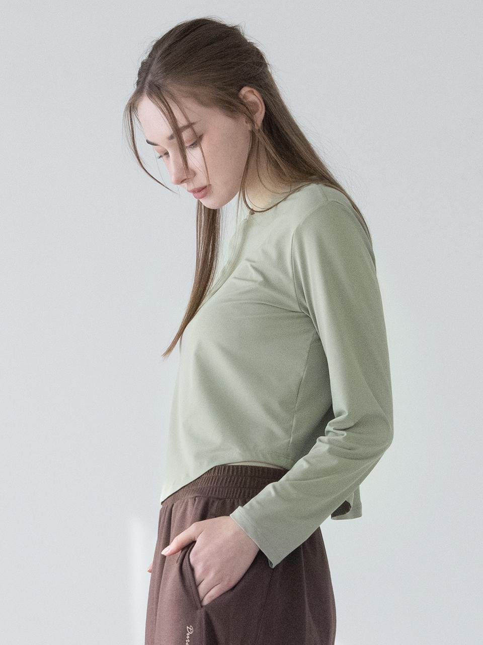 DURAN Back Gelo Round Semi-Crop T-Shirt DTF4S-4136 3 col