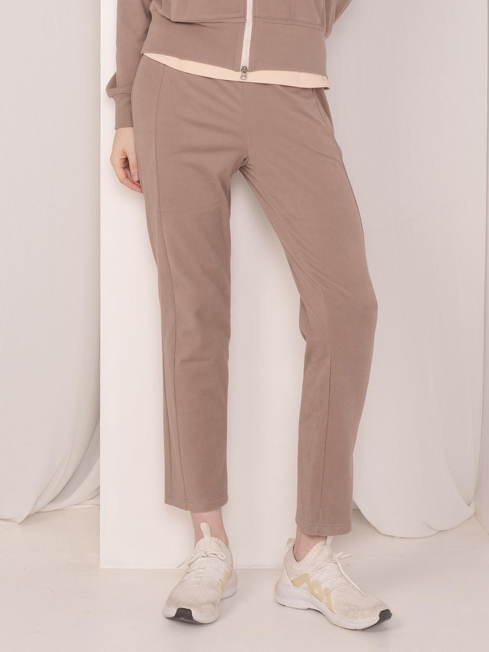 DURAN Back Soft Fleece Side Slit Straight Fit Pants DBF4